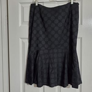 Style & Co. Black 2 tone Circle patterned dressy skirt sz.12